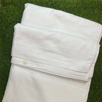 Satin White Duvet Cover Double