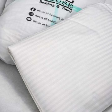 White Satin Bedsheet for Double Bed